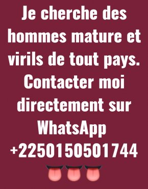 Je recherche des hommes virils capable de satisfaire une femme