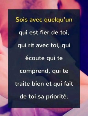 Vivre une très belle expérience avec une belle personne 